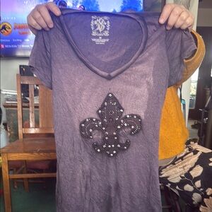 Women's Purple Short Sleeve Top